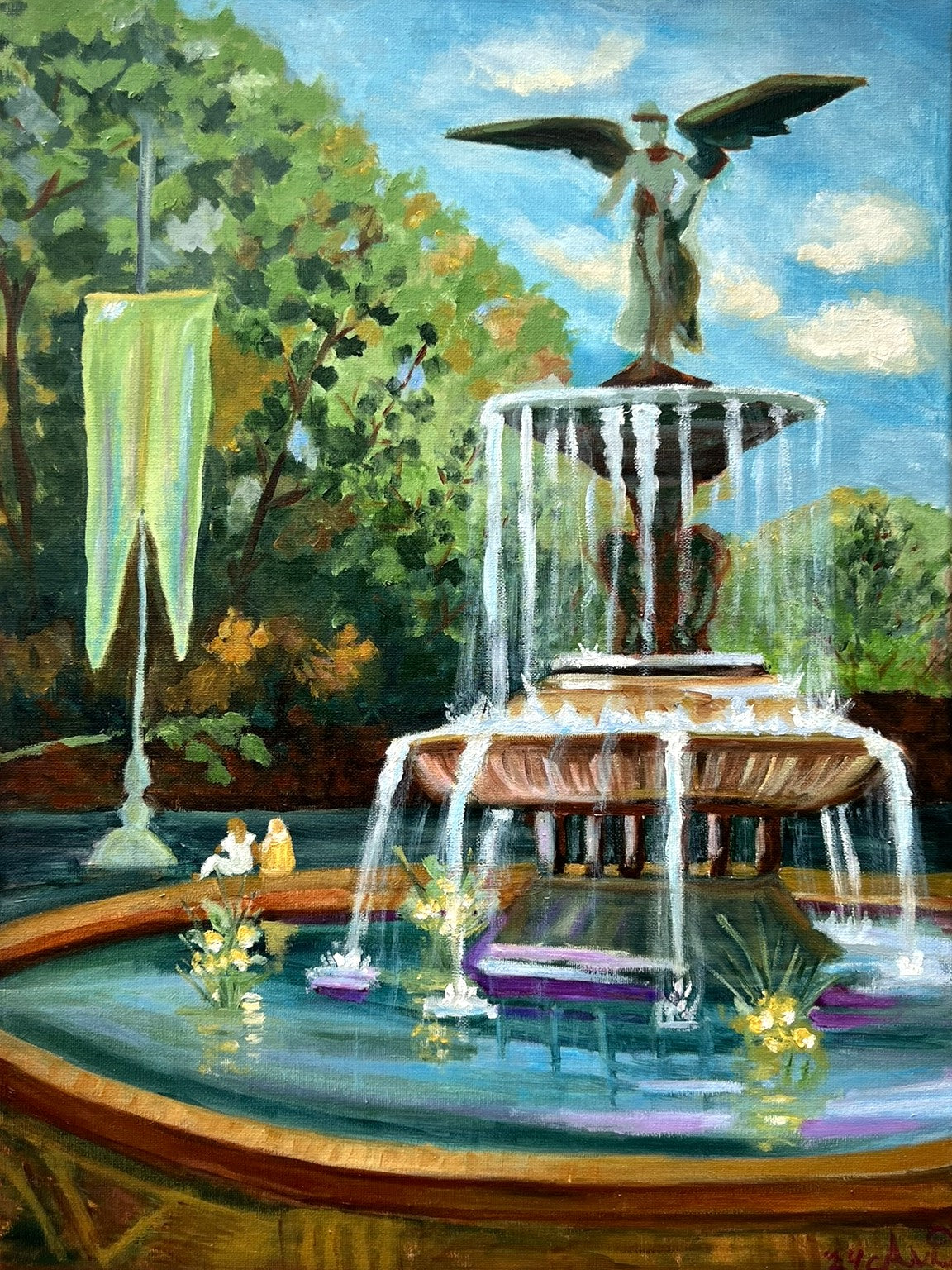 Bethesda Fountain Scene