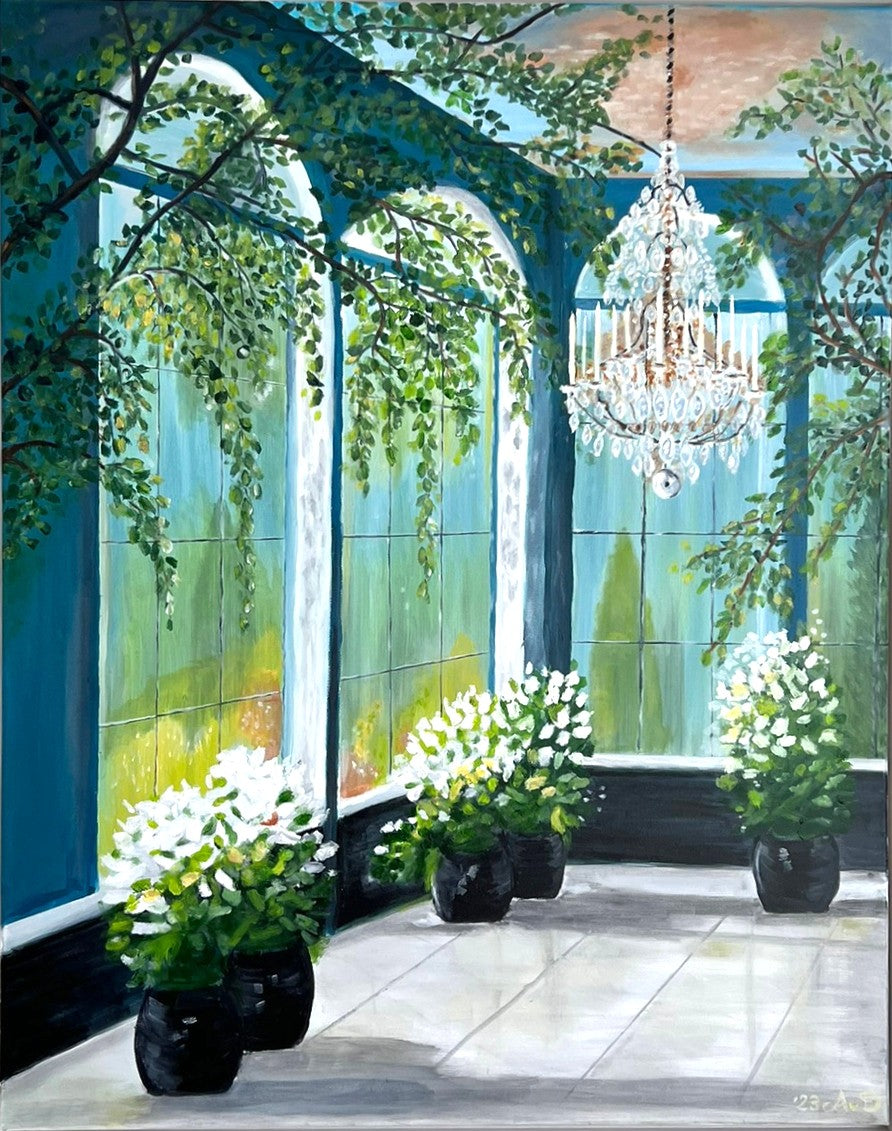 Greenhouse in witte baklijst