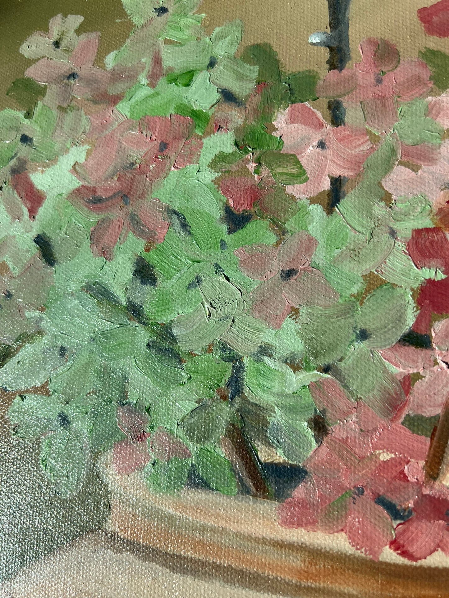 Hydrangea in an antique vase