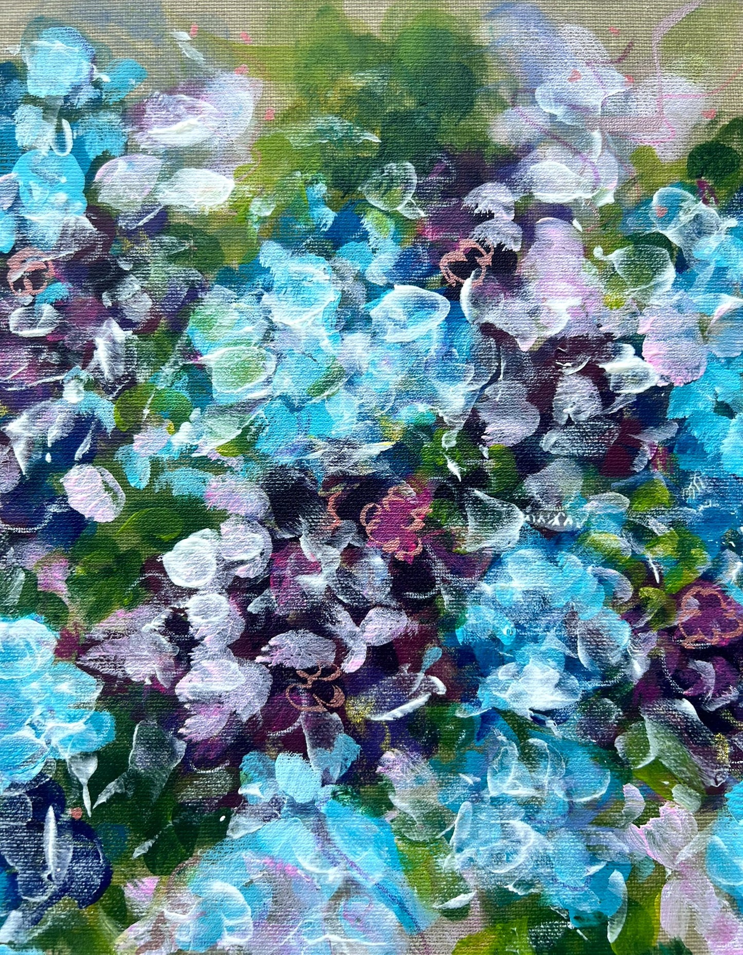 Sensation of Flowers 1 ingelijst met passepartout