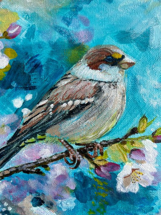 Two little sparrows