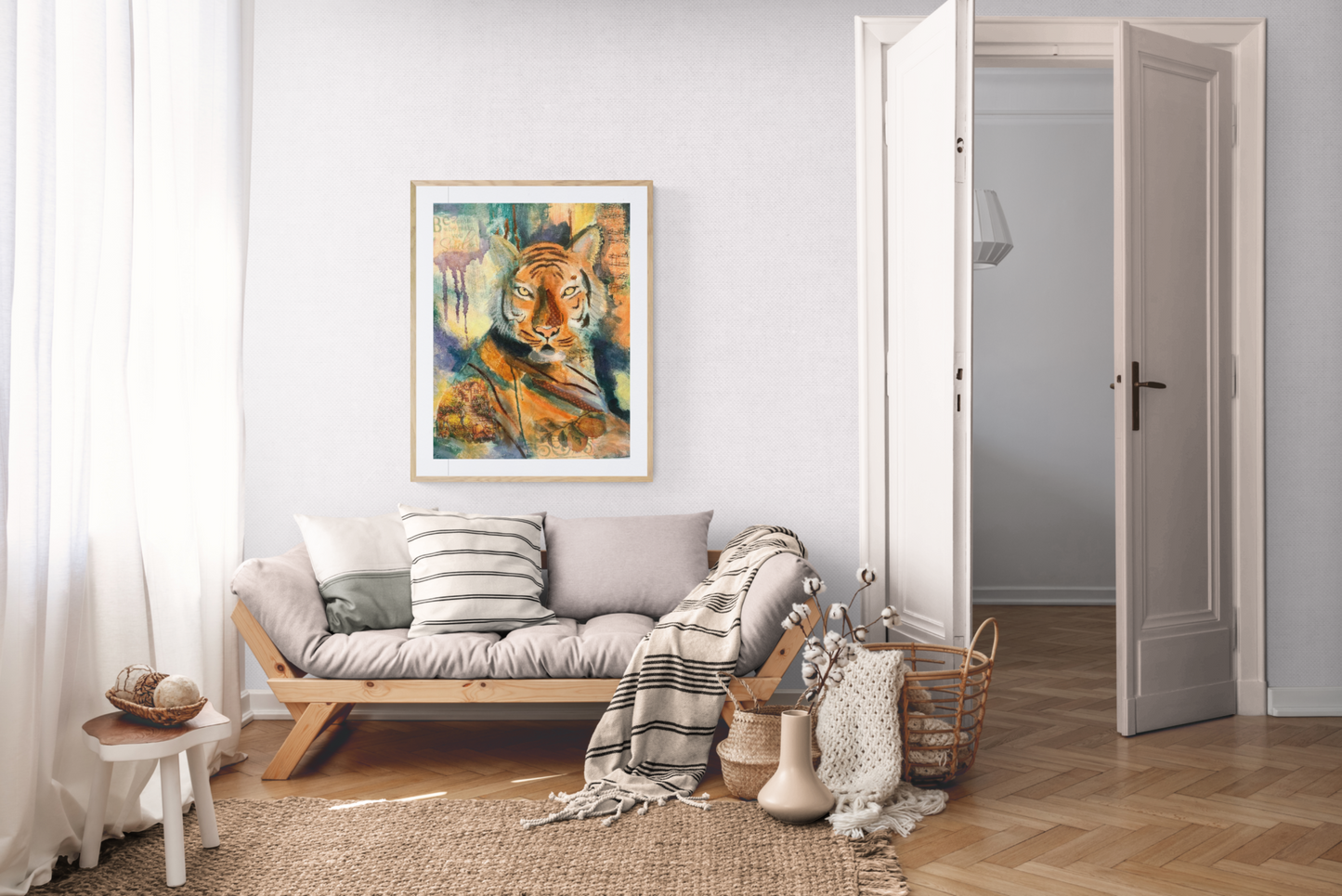A Tiger makes me smile SOLD